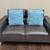 Love seat ( black Leather) 4 thumbnail