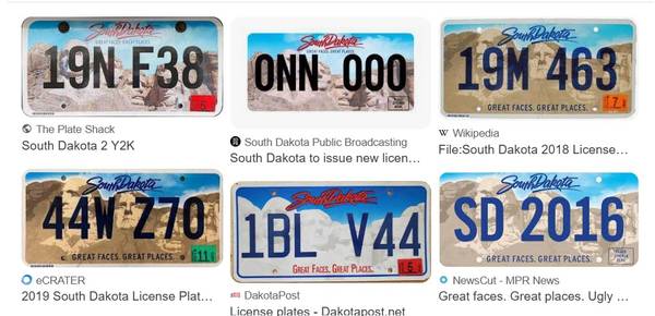 License Plates - $123 (Sioux Falls)634711242428191213