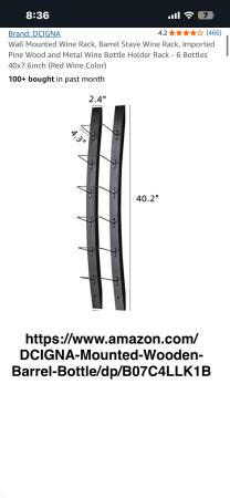 DCIGNA Wall Mounted Wine Rack 1