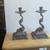 Vintage silver plate dolphin candlesticks pair 1 thumbnail