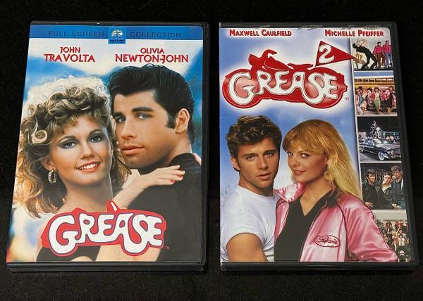 🕺📀 2 DVDs: Grease 1 + Grease 2, Boxes/Cases, Collector’s Items (new) 1
