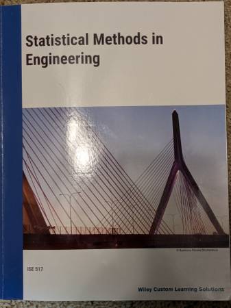 Statistical Methods In Engineering Textbook ISE 5517 at OU 1