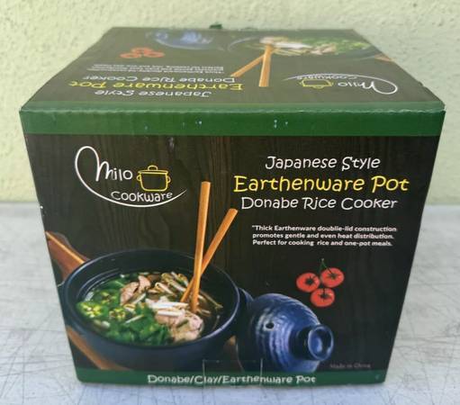 Japanese DONABE Earthen Rice Pot Cooker MILO Cookware Clay Earthenware 1
