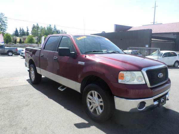 4X4* 2006  FORD  F150  XLT CREW  CAB*AUTOMÁTICO, MOTOR V8* - $2,980 (EVERETT)63617918721667122