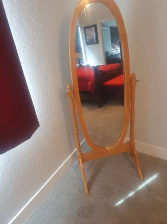 Oak Cheval Mirror 1
