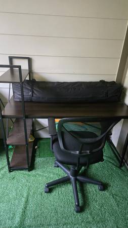 Large Computer Desk / Work Table + Office Chair – Good Condition 1
