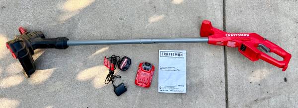 Craftsman 20V String Trimmer / Edger with Battery & Charger 1