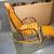 antique amish bentwood rocker&ottoman 2 thumbnail