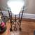 Vintage Wrought Iron Side Table with Light 3 thumbnail