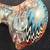US Handblown Glass Fumed Hand Pipe with Wig Wag 3 thumbnail