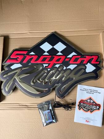 snap-on tools led racing sign snap on new 1