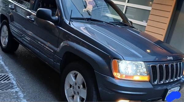 2002 Jeep Grand Cherokee limited solo 58,000 millas originales 8 4.7 tracción - $6,800 (Seattle Alki)63624377087363121