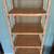 Vtg Wicker Rattan Etagere Display 4 Shelf Lower Cabinet Doors 5'4" 3 thumbnail