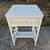 Vintage White Wicker Night Stand End Table w/ Drawer 2 thumbnail