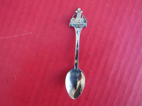 SILVER-PLATED SPOON 4" SOUVENIR CASA LOMA TORONTO CANADA 1