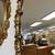 Vintage Large Oval Floral Gold Glitwood Framed Wall Mirror 7 thumbnail