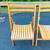 Vintage Wooden Slat Folding Chairs Romania Lot Of 4 Danish Mid Century 8 thumbnail