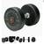 American Barbell Series 1 Urethane 5-50lb dumbbell set with 2 tier rack LIKE NEW 9 thumbnail