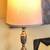 Antique vintage brass ornate floor lamp 1940s 2 thumbnail