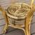 Mid Century Vintage Bent Rattan & Woven Wicker Side Table With Glass T 6 thumbnail