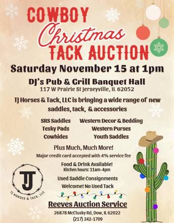 Cowboy Chrsitmas Live Tack Auction 1