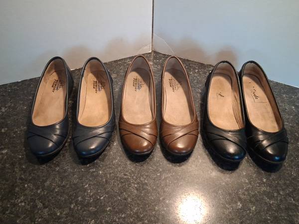 Life Stride Velocity Memory foamballet style low wedge shoe sz 9.5 1