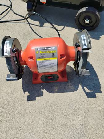 6" BENCH GRINDER, LIKE NEW 1