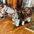 Rocking horse pony size wood with real  leather saddle 1 thumbnail