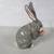 Vintage Cast Iron Bunny Rabbit Eating Carrot Coin Bank - 3 lbs. 7 thumbnail