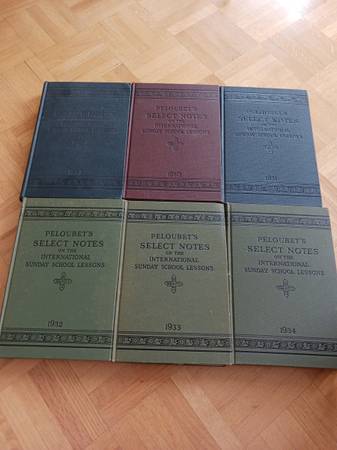6- PELOUBET'S SELECT NOTES -SUNDAY SCHOOL LESSONS 1929 thru 1934 1