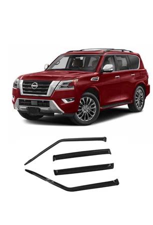 4Pcs Rain Guards Window Wind Deflector Window Visor for 2017-2023 Nissan Armada 1