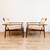 Vintage Danish Afromosia & Cane Lounge Chairs by Hans Olsen 6 thumbnail