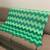 Handmade Crocheted Multi-Green Ripple Afghan Chevron Blanket Couch Bed 12 thumbnail