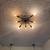 Vintage Ceiling Lights- Flying Saucer-Sputnik-Etched Glass-ALIG 10 thumbnail
