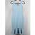 Light Blue Bandage Knee-Length Party Gown Dress S 1 thumbnail