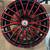 17 inch drag wheels 5x100 5x114.3 5x4.5 gloss red 8 thumbnail
