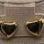 Sterling Silver Gold-tone Heart Earrings 1 thumbnail