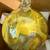HAND-BLOWN GLASS ORNAMENT-CLEAR WITH YELLOW, TURQUOISE, AND RED 8 thumbnail