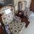 Vintage Wing Back Chair and Vintage Step End Table 2 thumbnail