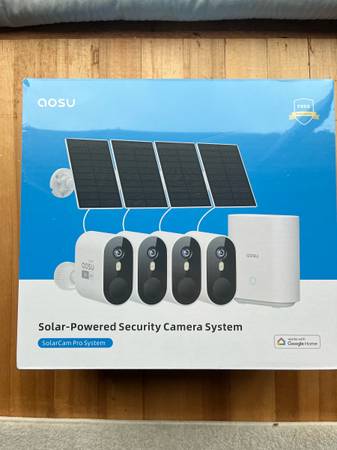 Sistema de cámara de seguridad con energía solar (NUEVO) - $260 (Duvall)63471373332481120