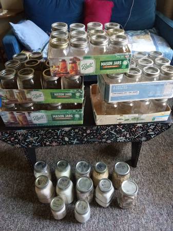 5 dozen pint small mouth canning jars 12 quart 1