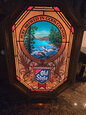Vintage Heilemans Old Style Beer motion wall light 1