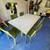 Great Dining Room Table with Six Green Chairs 4 thumbnail