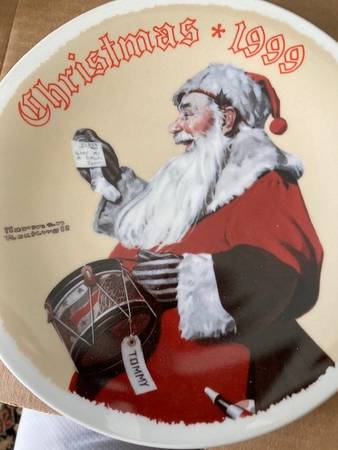 1999 Ltd. Ed. Norman Rockwell Image Christmas Plate #1941B "A Drum for 1