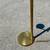 Vintage Brass and Milk Glass Swing Arm Floor Lamp 3 thumbnail