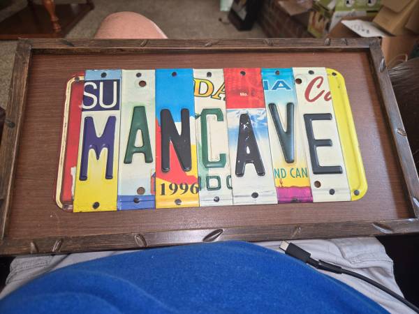 Metal man cave sign 1