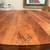 Crate and Barrel 48” Acacia and Brass Dining Table 2 thumbnail