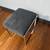 Gray Ottoman Foot Stool Chair Chrome 1 thumbnail