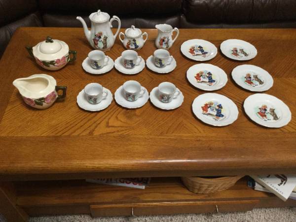 Collectable duster brown21 pcs children’s theme tea set 1