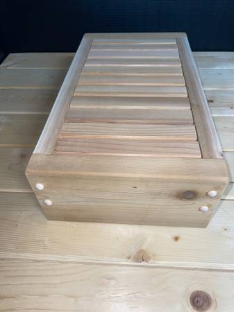 Cedar Sauna Foot Stool / Bench – Handcrafted 1